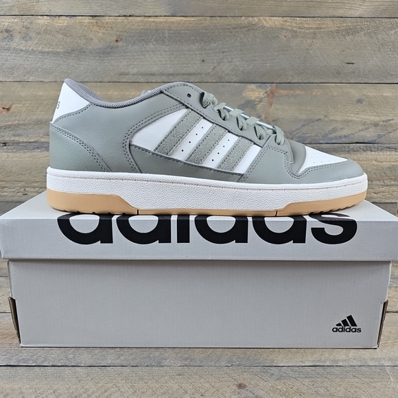 adidas Other - Adidas Men's Break Start Sportswear Athletic Shoes Green Pebble Chalk White